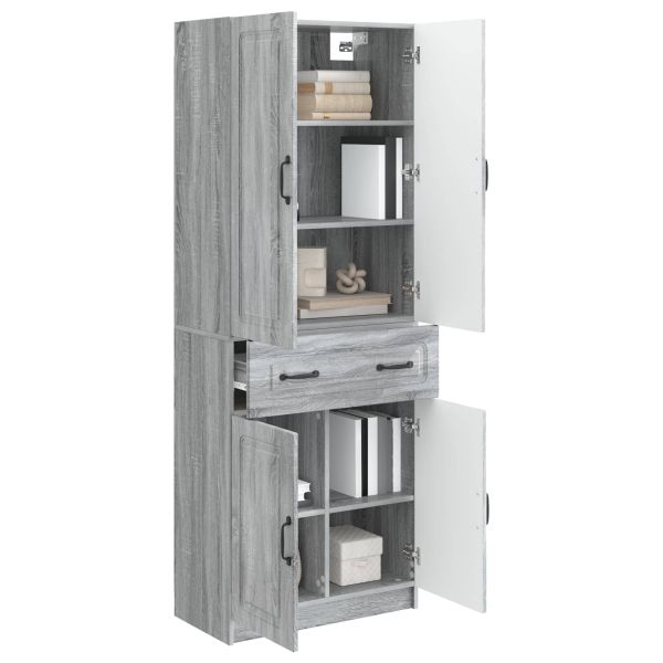 Комплект шкафове 2 pcs Сив Сонома Инженерна дървесина