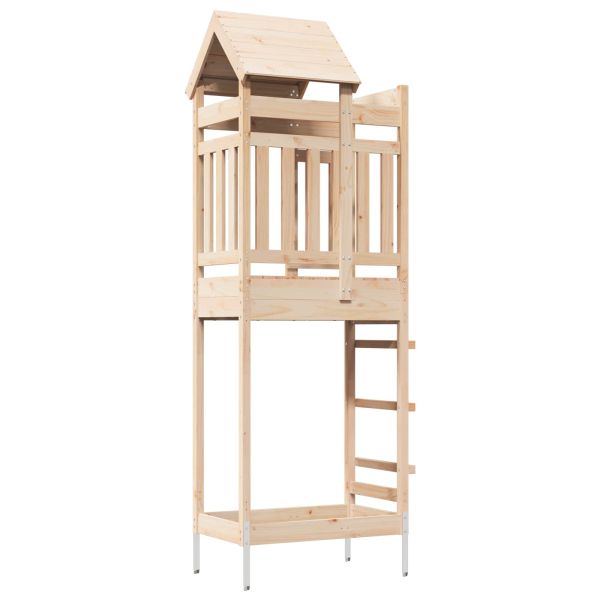 Игрална кула Кафяво 52,5 x 85 x 238 см Солидно борово дърво