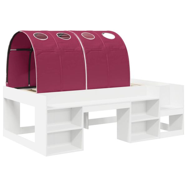 Рамка за легло с обрамчващи части 3 бр. Бяло и червено