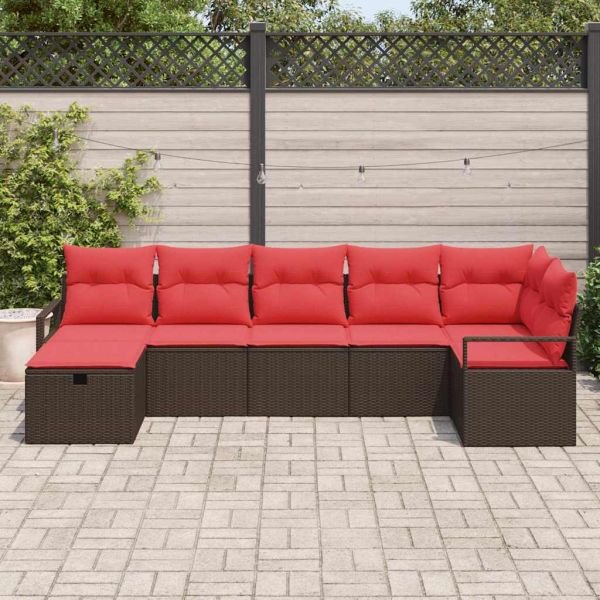 Комплект дивани с възглавница 4 pcs полиратан