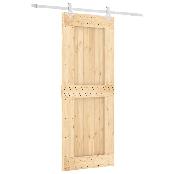 Преплъзваща се врата Естествено и бяло 80 x 210 cm