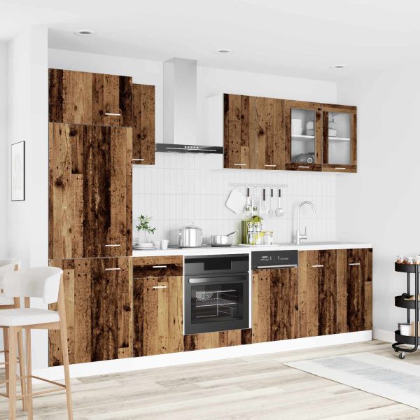 Кухненски единица Lyon 8 pcs Старо дърво Инженерна дървесина