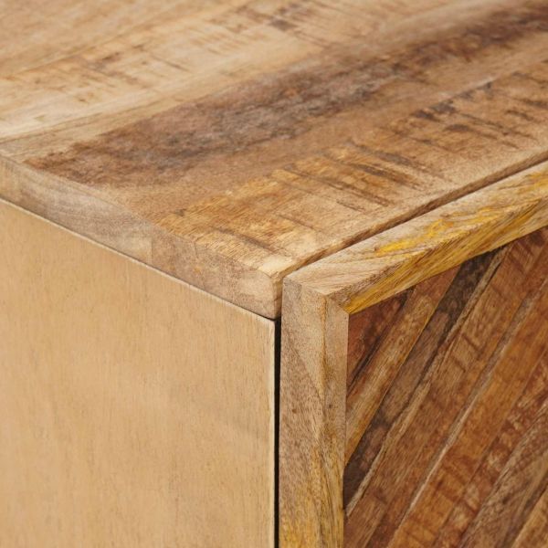 Нощно шкафче Кафяво 40 x 33,5 x 46 см Солидно мангово дърво