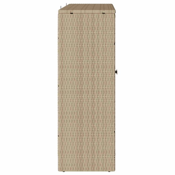 Шкаф за съхранение с рафт Бежово 100 x 36 x 102 см Ратан