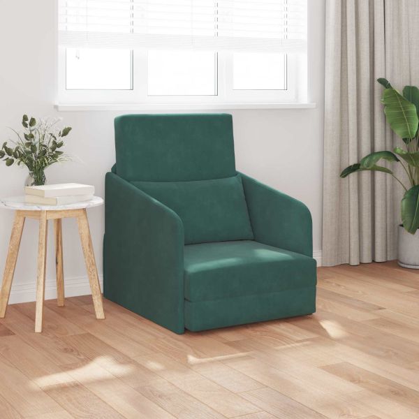 Диван легло Тъмен зелен 65 x 80 x 83 см Кадифе