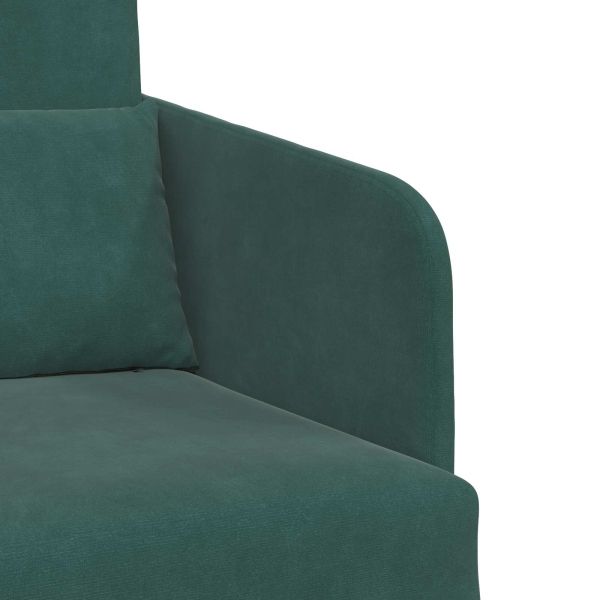 Диван легло Тъмен зелен 65 x 80 x 83 см Кадифе