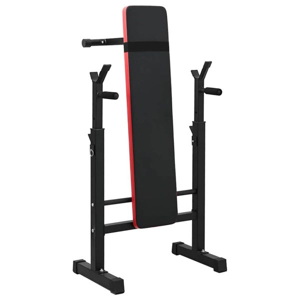 VidaXL Тежестна пейка Черно 126.5 x 67 x 111 см