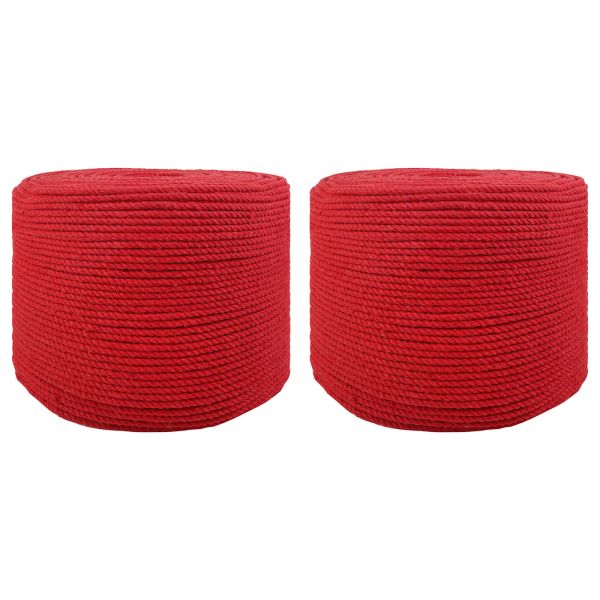 Въже 2 pcs Червено Памук