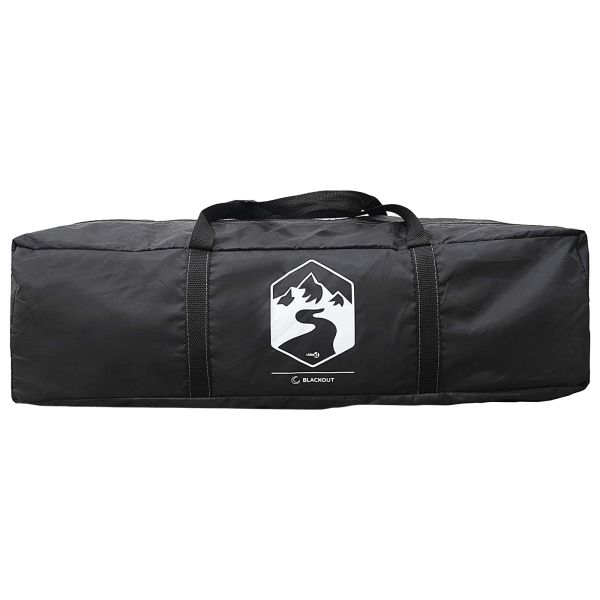 Къмпинг наметало с покрив Бял blackout 335 x 275 x 180 см