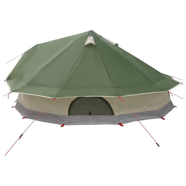 Палатка типи Зелено 800 x 800 x 430 см Полиестер и стомана
