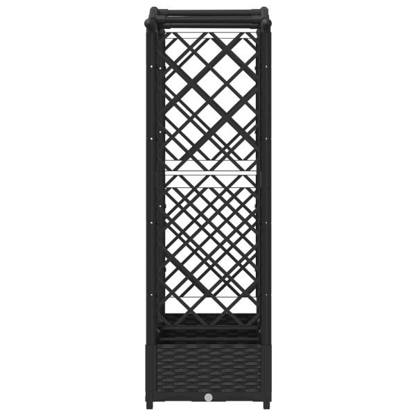 Повдигнато легло с решетка и покривка Черно 169 x 40 x 123 см