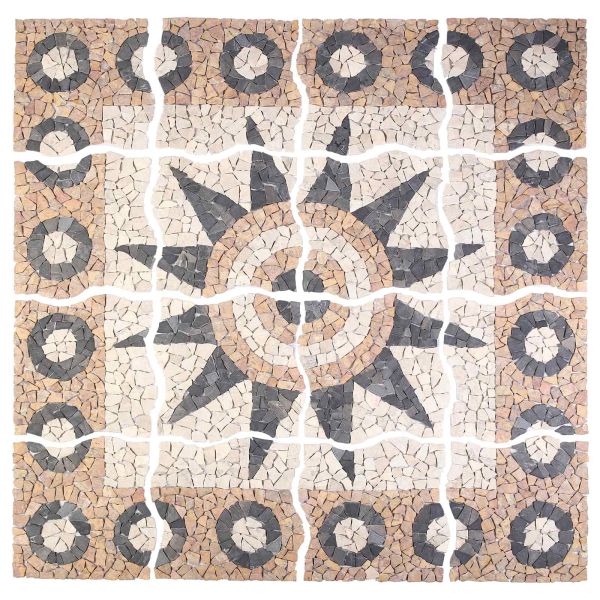 Мозайка с цветен модел Многоцветен 120 x 120 cm Мрамор