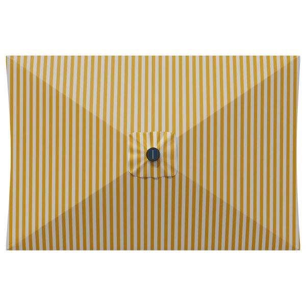 Градинен чадър с LED светлини и основа 200 x 300 cm Полиестер