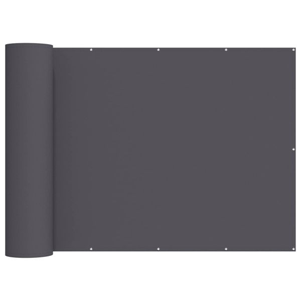 Прозорец за балкон 200 x 200 cm Тъкан с PU покритие Антрацит