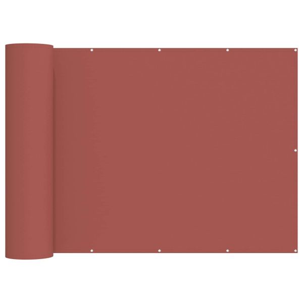 Прозорец за балкон 150 x 800 cm Тъкан с PU покритие Теракота