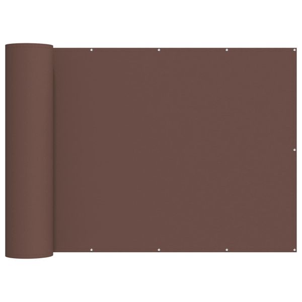 Прозорец за балкон 150 x 400 cm Тъкан с PU покритие Кафяво