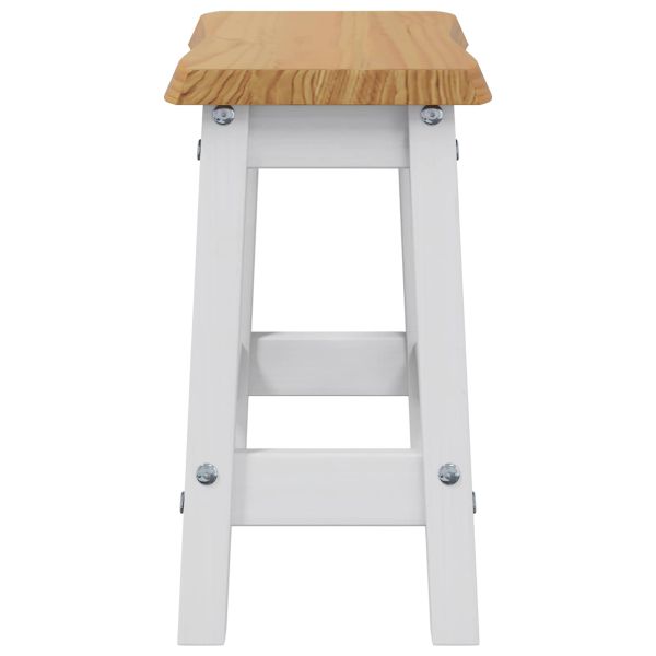 VidaXL Бар стол EKAI 2 pcs Бяло 40 x 29 x 45,5 см
