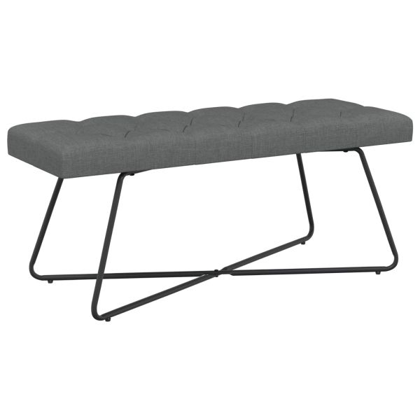 Пейка с копчета Тъмносиво 110 x 40 x 46 cm Текстил