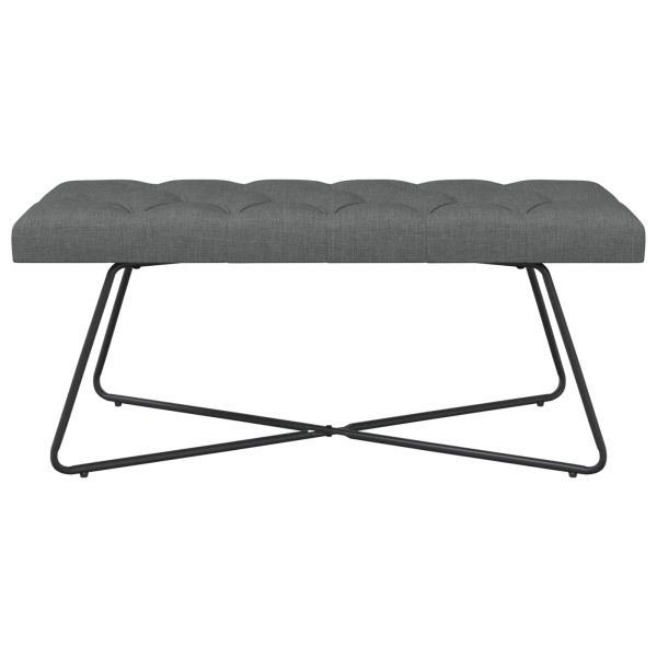 Пейка с копчета Тъмносиво 110 x 40 x 46 cm Текстил