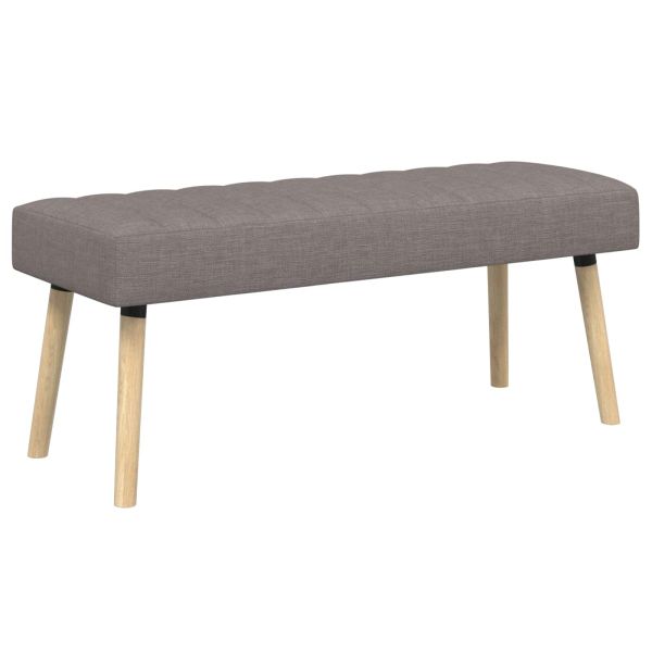 Пейка с канали Таупе 110 x 40 x 46 cm Текстил