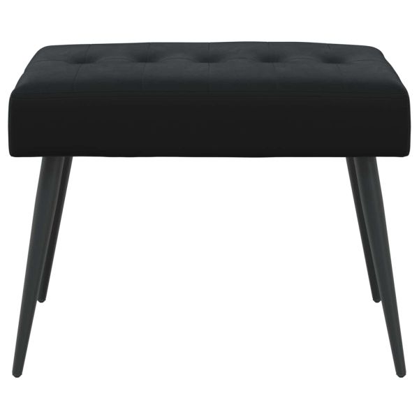 Пейка с копчета Черно 60 x 40 x 45 см Кадифе