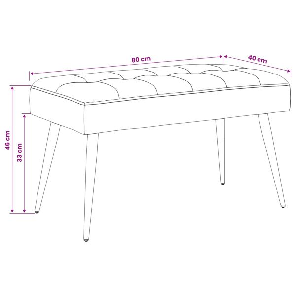 Пейка с копчета Тюркоаз 80 x 40 x 46 см Кадифе