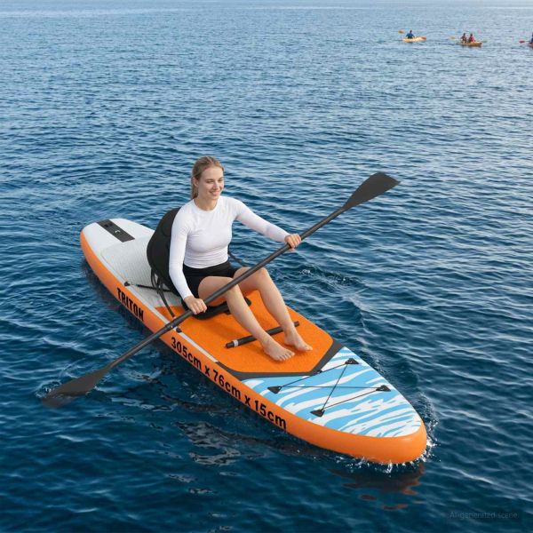 SUP дъска със седалка 2-в-1 TRITON 305 x 76 x 15 cm Синьо за