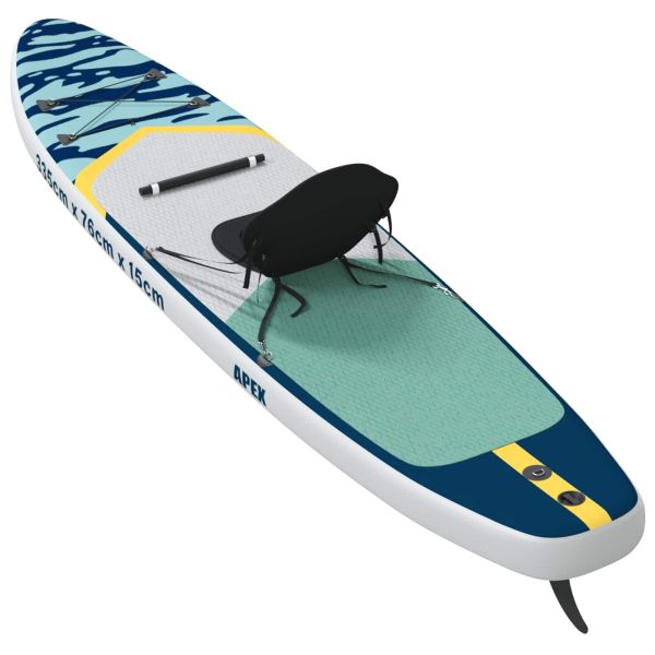 SUP дъска с място 2 в 1 APEX 335 x 76 x 15 см Синьо за