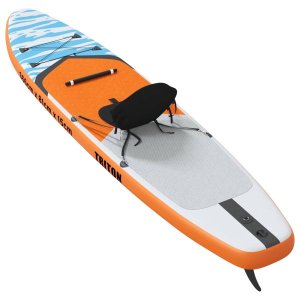 SUP дъска със седалка 2-в-1 TRITON 366 x 81 x 15 см Синьо за
