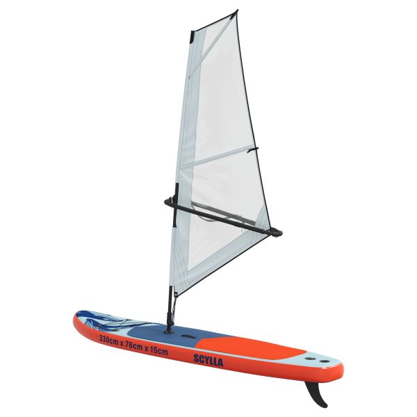 Надуваем SUP борд с платно SCYLLA 330 x 76 x 15 см Синьо за