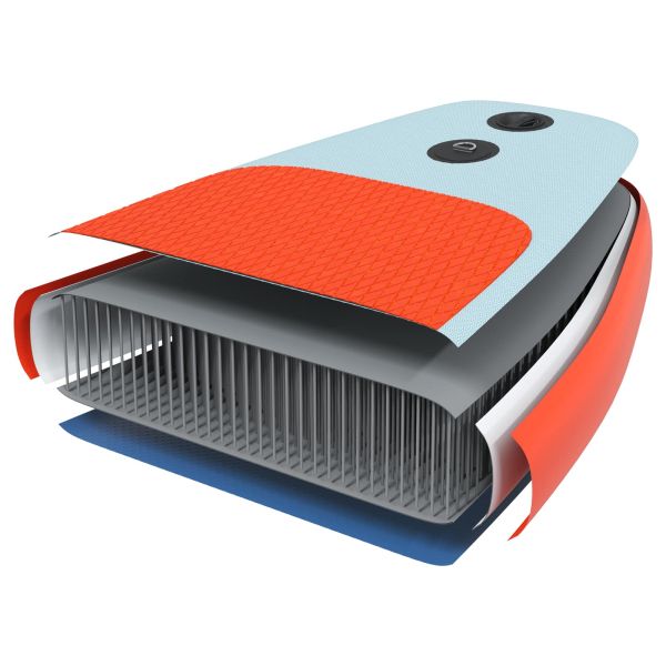 Надуваем SUP борд с платно SCYLLA 330 x 76 x 15 см Синьо за