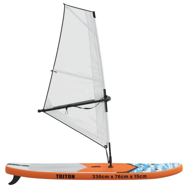 Надуваем SUP борд с платно TRITON 330 x 76 x 15 см Синьо за