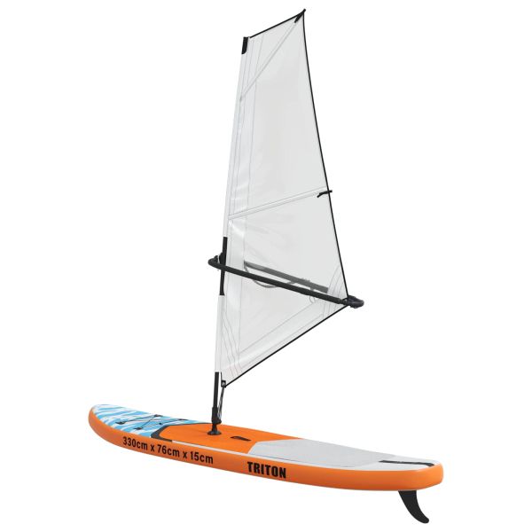 Надуваем SUP борд с платно TRITON 330 x 76 x 15 см Синьо за
