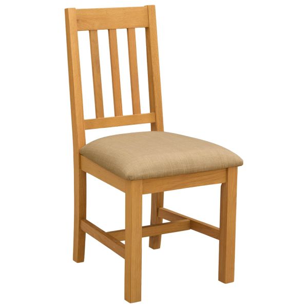 Трапезен стол VENLO 2 pcs Масивен дъб Бежово 45 x 53 x 92 см