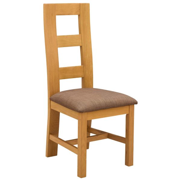 Трапезен стол 2 pcs Масивен дъб Сиво 45 x 51 x 105 см