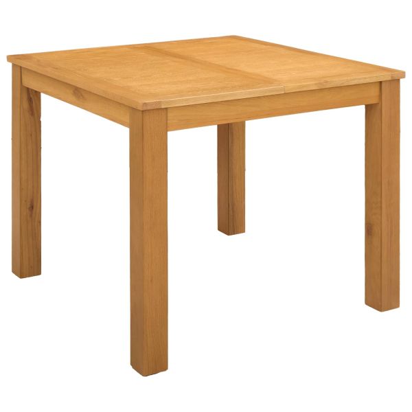 Трапезна маса 90 x 90 x 75 cm Масивен дъб Натурално Квадратна