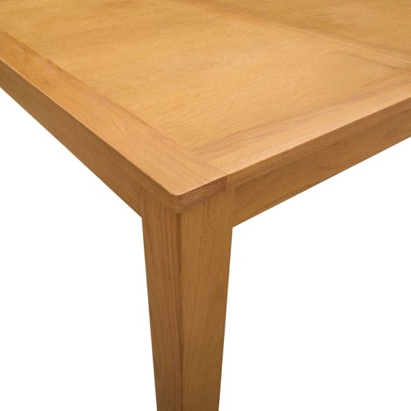 Трапезна маса 90 x 90 x 75 cm Масивен дъб Натурално Квадратна