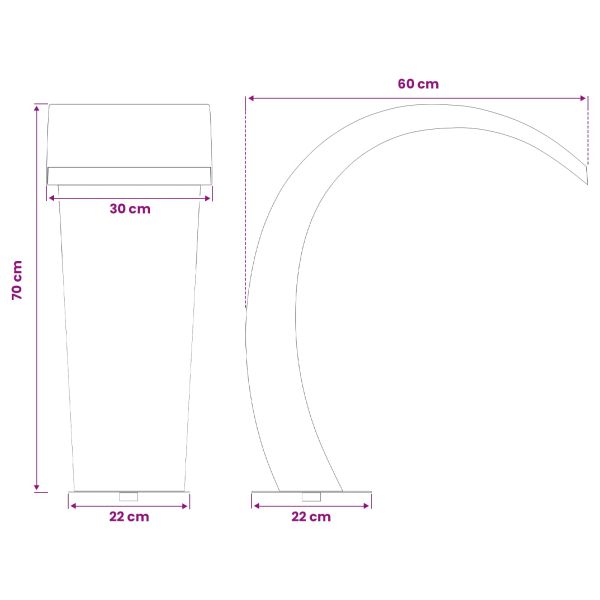 Фонтан в басейна Сребристо 60 x 30 x 70 см Неръждаема стомана