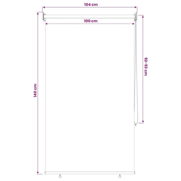 Щора за открито с UV защита Антрацит 105 x 140 см (Ш x В)