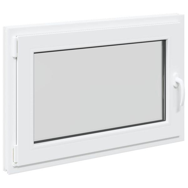 Прозорец за мазе RISOR 90 x 70 cm PVC и стъкло Бяло