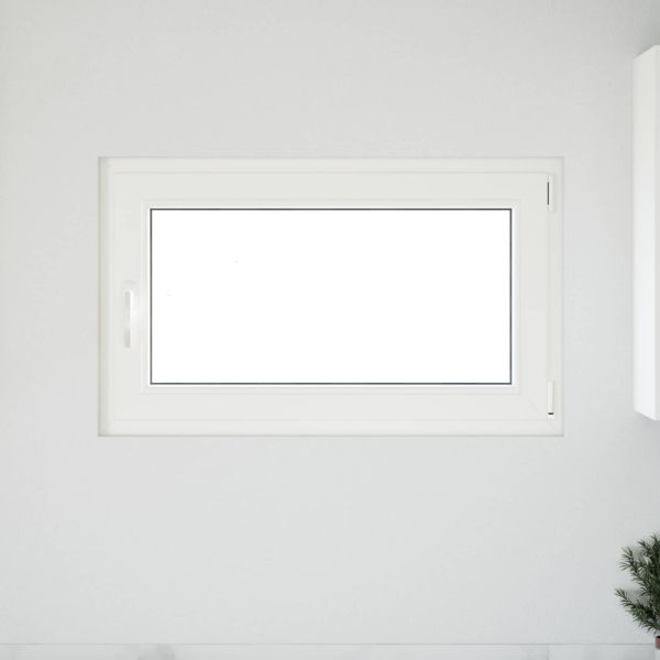 Прозорец за мазе RISOR 100 x 60 cm PVC и стъкло Бяло