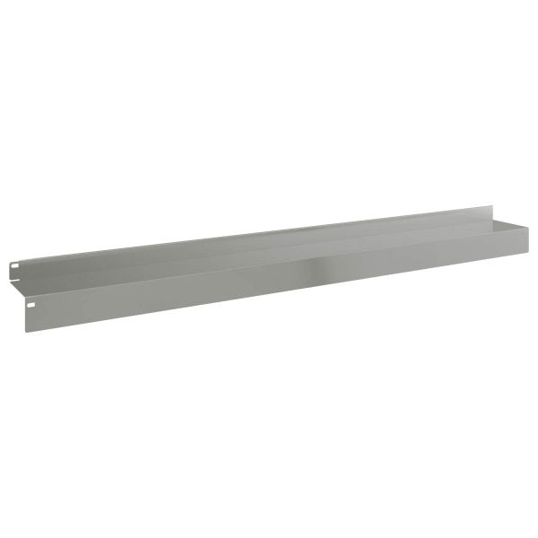 Ограда за трева 10 pcs 100 x 10 x 8 см Стомана Сребристо