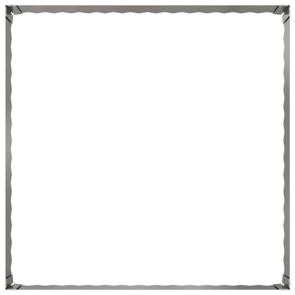 Ограда за трева 4 pcs 100 x 100 x 35 cm Стомана Сребристо