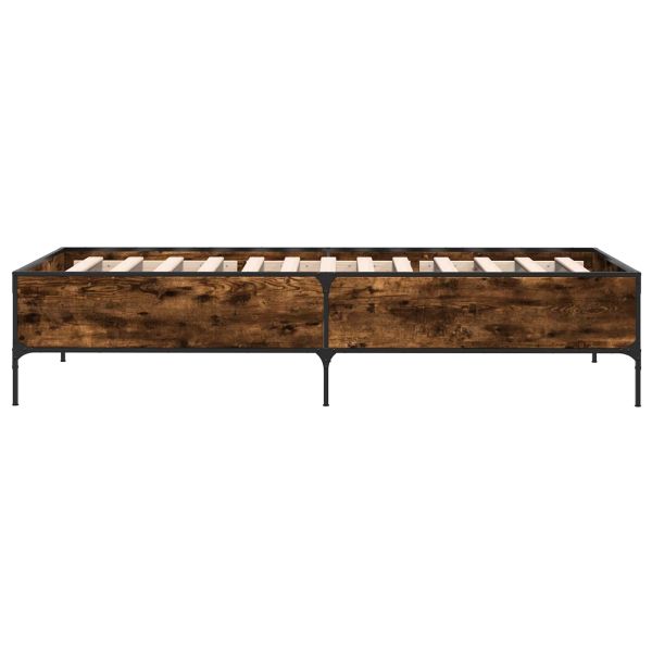 Рамка за легло Димящ дъб 80 x 200 cm Инженерна дървесина