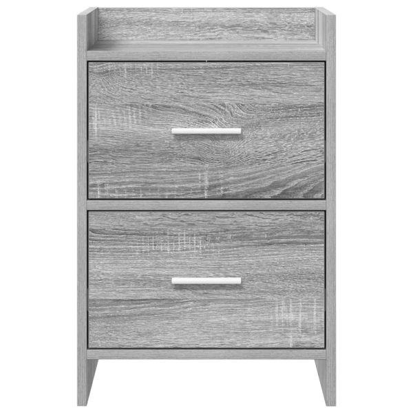 Нощни маси 2 pcs Сив Сонома 40 x 30 x 60 cm Инженерна дървесина
