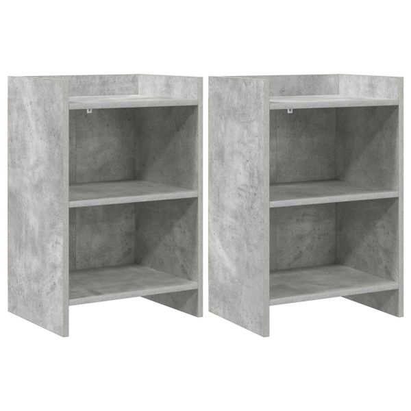 Нощни маси 2 pcs Бетонно сиво 40 x 30 x 60 cm