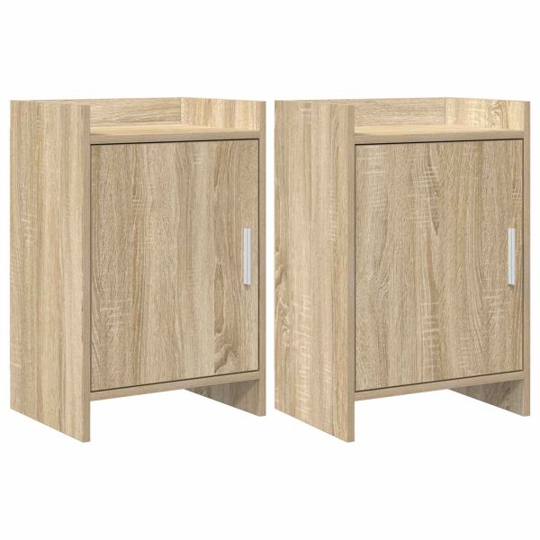 Нощни маси 2 pcs Дъб сонома 40 x 30 x 60 cm Инженерна дървесина