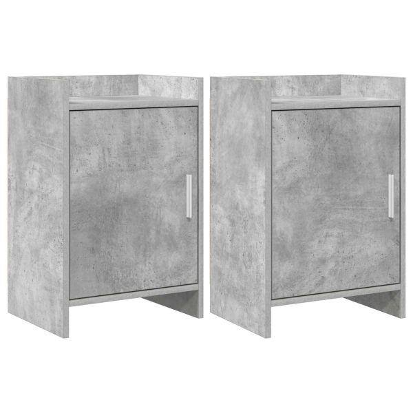 Нощни маси 2 pcs Бетонно сиво 40 x 30 x 60 cm