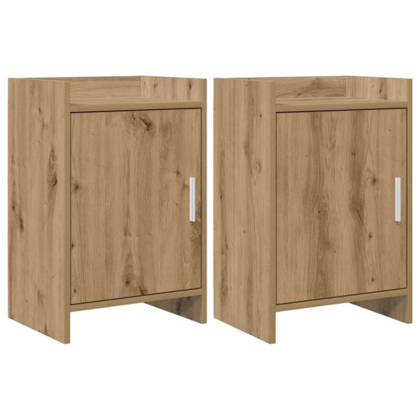 Нощни маси 2 pcs Дъб артизан 40 x 30 x 60 cm