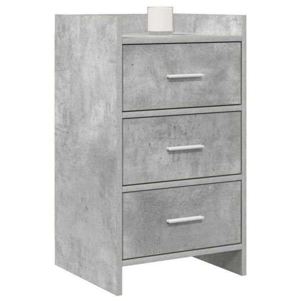 Нощни маси Бетонно сиво 40 x 36 x 70 см Инженерна дървесина